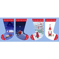 Lewis & Irene Tomtens Village Stocking Panel CE22