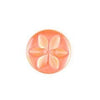 Peach Flower Button 14mm