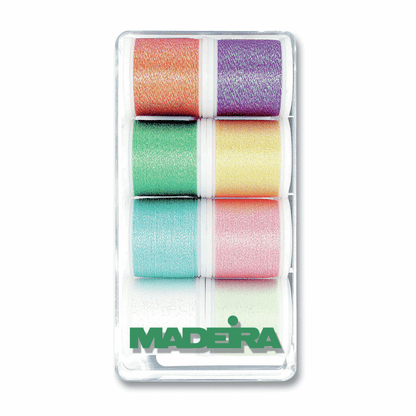 Madeira Threads Gift Box Metallic: Opal 8 x 200m Spools  - The Sewing Studio