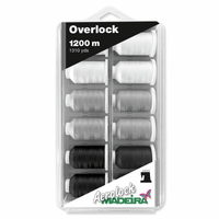 Madeira Overlock Thread Set: Aerolock 12 x 1200m reels