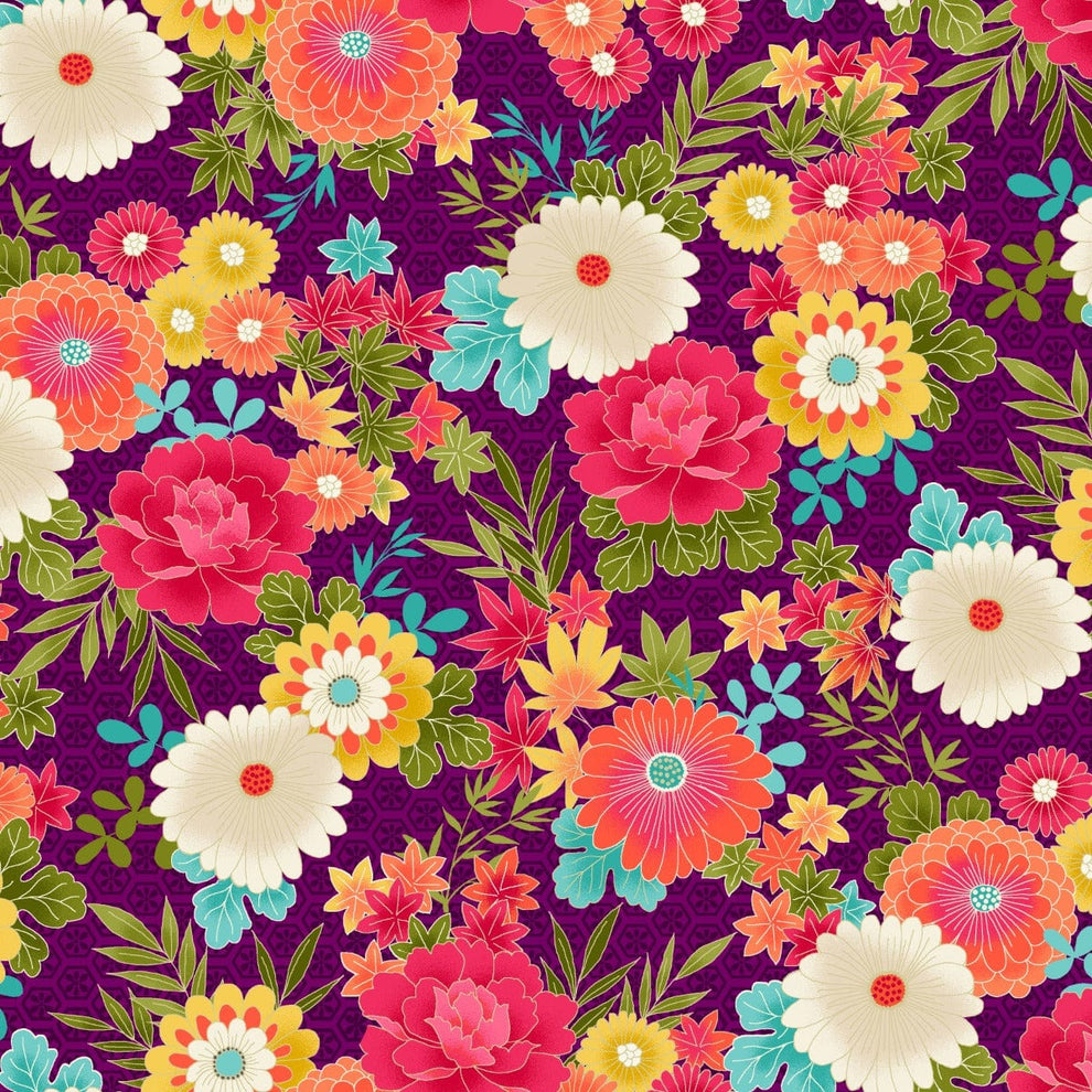 Makower Fabric Makower Fabric Hikari Floral 2516 L  - The Sewing Studio