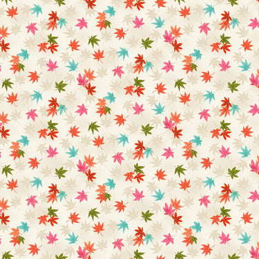 Makower Fabric Makower Fabric Hikari Maple Leaves 2517 Q