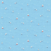 Makower Fabric Makower Fabric Nautical Little Boats 2500 B3