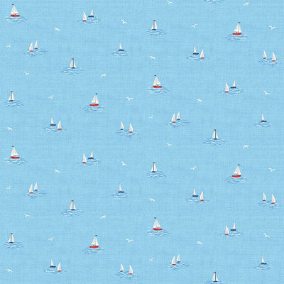 Makower Fabric Makower Fabric Nautical Little Boats 2500 B3