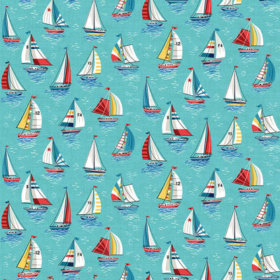 Makower Fabric Nautical Yachts 2496 T