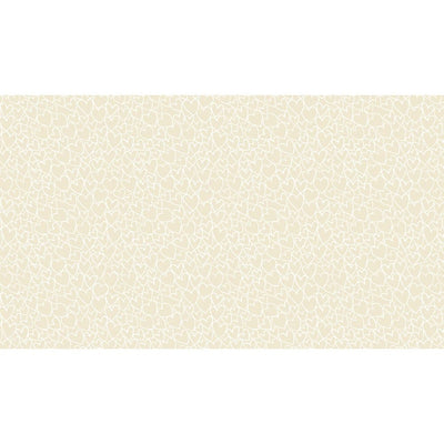 Makower Patchwork Fabric Essentials Hearts Light Cream