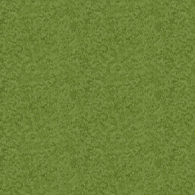 Makower Patchwork Fabric Landscape Grass Green