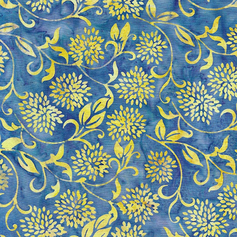 Makower Fabric Island Batiks 6 1153 Petals Provence