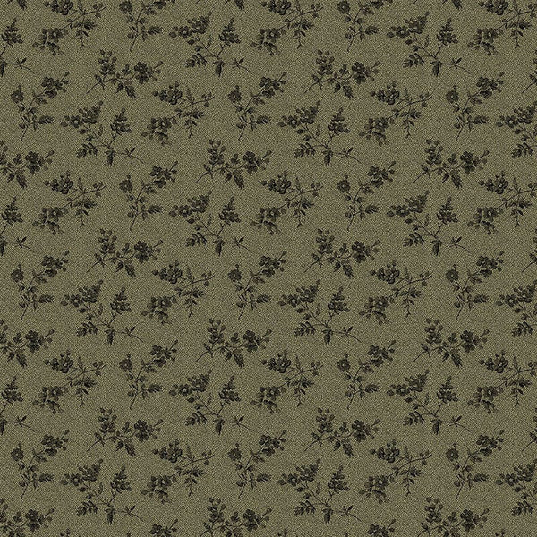 Makower Practical Magic Cedar Green Fabric 2/281K
