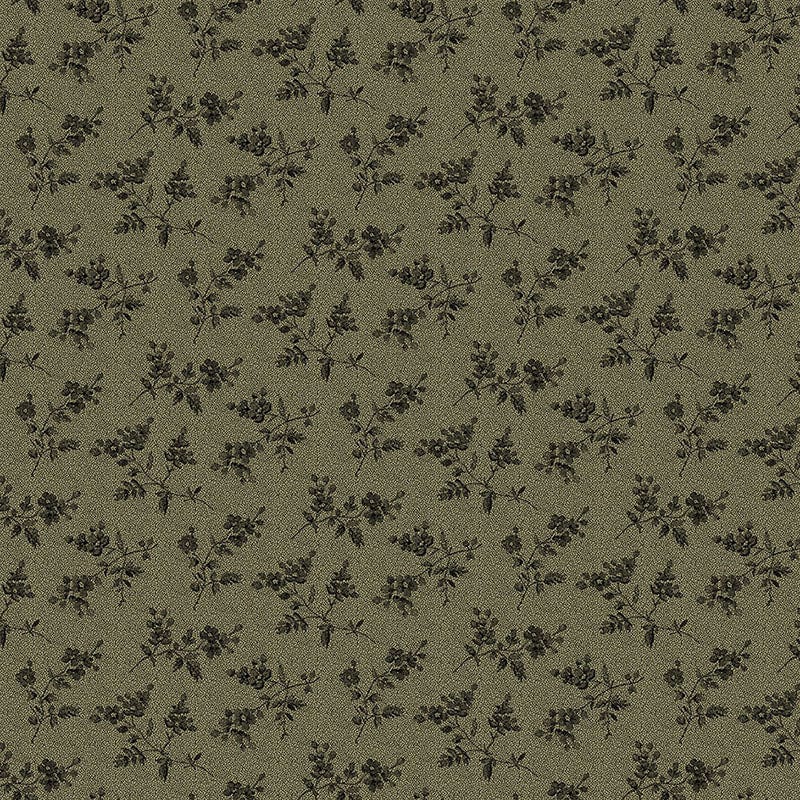 Makower Practical Magic Cedar Green Fabric 2/281K