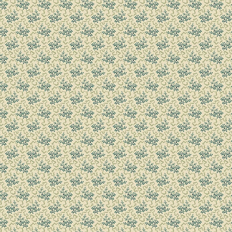 Makower Practical Magic Elderberry Green Fabric 2/288L