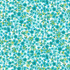 Makower Summer Days Fabric Tonal Floral Turquoise