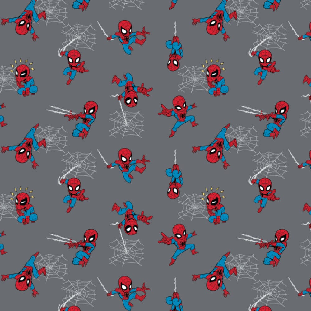 Spiderman Cotton Fabric Outside The Box (2 Yards Min.) - Licensed & Character Cotton Fabric - Fabric