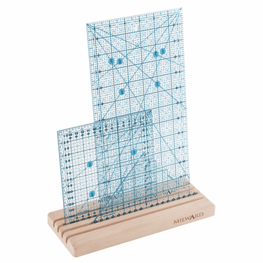 Milward Rulers Stencils Templates Ruler Rack: Small - 4 Slots: Beech Wood  - The Sewing Studio for sale UK - The Sewing Studio