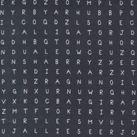 Moda Abc Xyz Fabric Word Search Black 20818-20