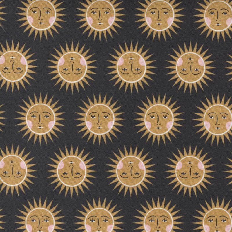 Moda Birdsong Fabric Sunshine Raven 48354-17