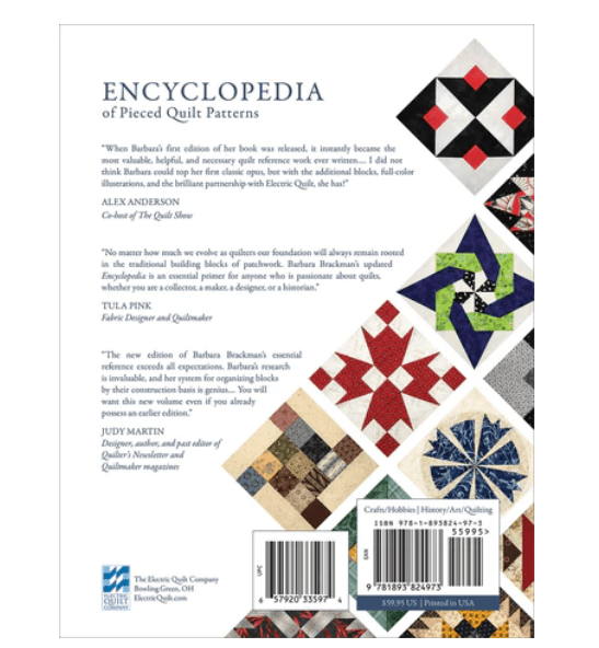 Moda Books Encyclopedia Of Pieced Quilt Patterns By Barbara Brackman  - The Sewing Studio