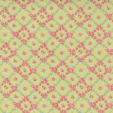 Moda Cottage Linen Closet Fabric Lattice Sprout 18732-14