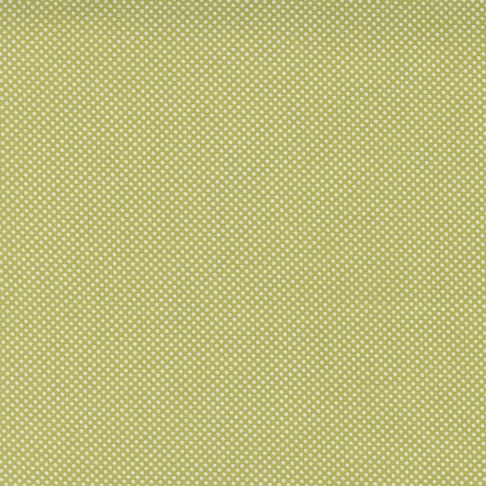 Moda Cozy Up Pin Dot Moss Fabric 29126 15