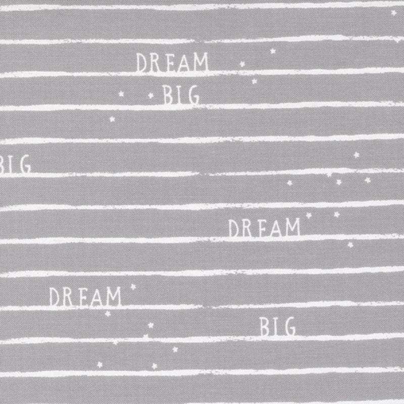 Moda D Is For Dream Big Stripe Dark Grey 25126-12