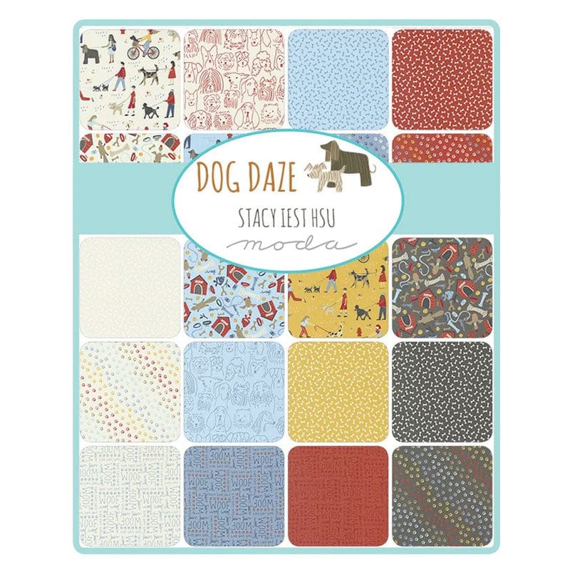 Moda Dog Daze Layer Cake 20840LC Swatch