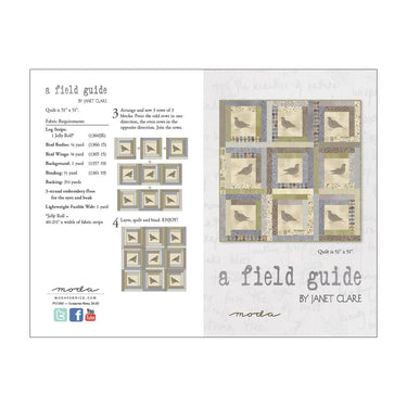 Moda Download Free Pattern: A Field Guide  - The Sewing Studio for sale UK - The Sewing Studio