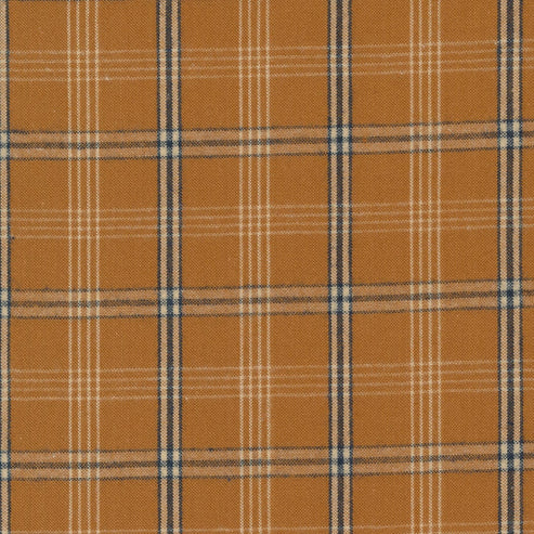 Moda Fabric Homemade Homespuns Woven Check Gold 9660 17  - The Sewing Studio