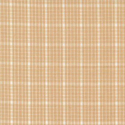 Moda Fabric Homemade Homespuns Woven Check Tan 9660 11  - The Sewing Studio