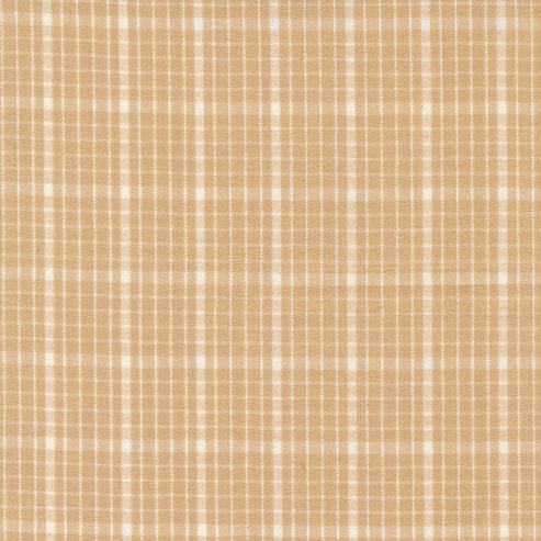 Moda Fabric Homemade Homespuns Woven Check Tan 9660 11  - The Sewing Studio