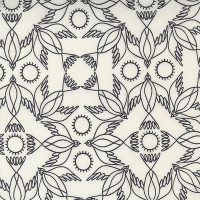 Moda Birdsong Fabric Kaleidoscope Raven 48355-11