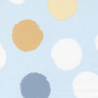 Moda Fabric Moda D Is For Dream Large Polka Blue 25128-14  - The Sewing Studio