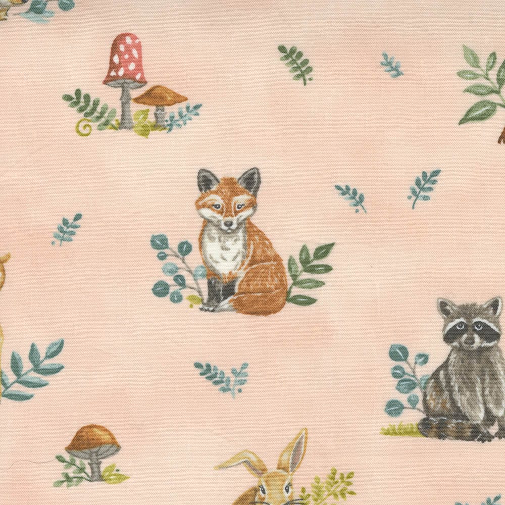 Moda Fabric Moda Effies Woods Animals Blush Fabric 56011 13  - The Sewing Studio