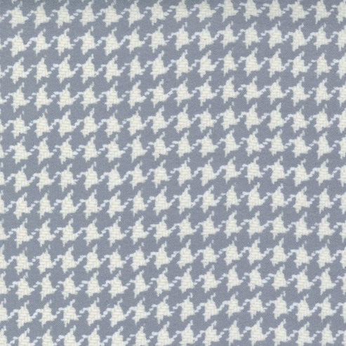 Moda Fabric Moda Fabric Yuletide Gatherings Houndstooth Smoke 49143 17F  - The Sewing Studio