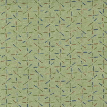 Moda Fabric Moda Fall Fantasy Flannels Criss Cross Fern Fabric 6846 12F  - The Sewing Studio for sale UK - The Sewing Studio