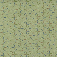 Moda Fabric Moda Fall Fantasy Flannels Criss Cross Fern Fabric 6846 12F  - The Sewing Studio