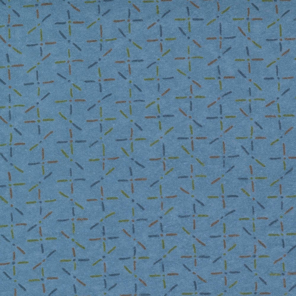 Moda Fabric Moda Fall Fantasy Flannels Criss Cross River Fabric 6846 16F  - The Sewing Studio