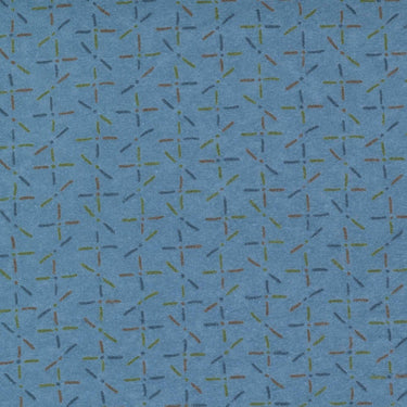 Moda Fabric Moda Fall Fantasy Flannels Criss Cross River Fabric 6846 16F  - The Sewing Studio for sale UK - The Sewing Studio