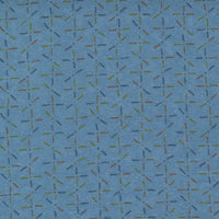 Moda Fabric Moda Fall Fantasy Flannels Criss Cross River Fabric 6846 16F  - The Sewing Studio