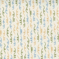 Moda Fabric Moda Fall Fantasy Flannels Curly Qs Birch Fabric 6845 15F  - The Sewing Studio