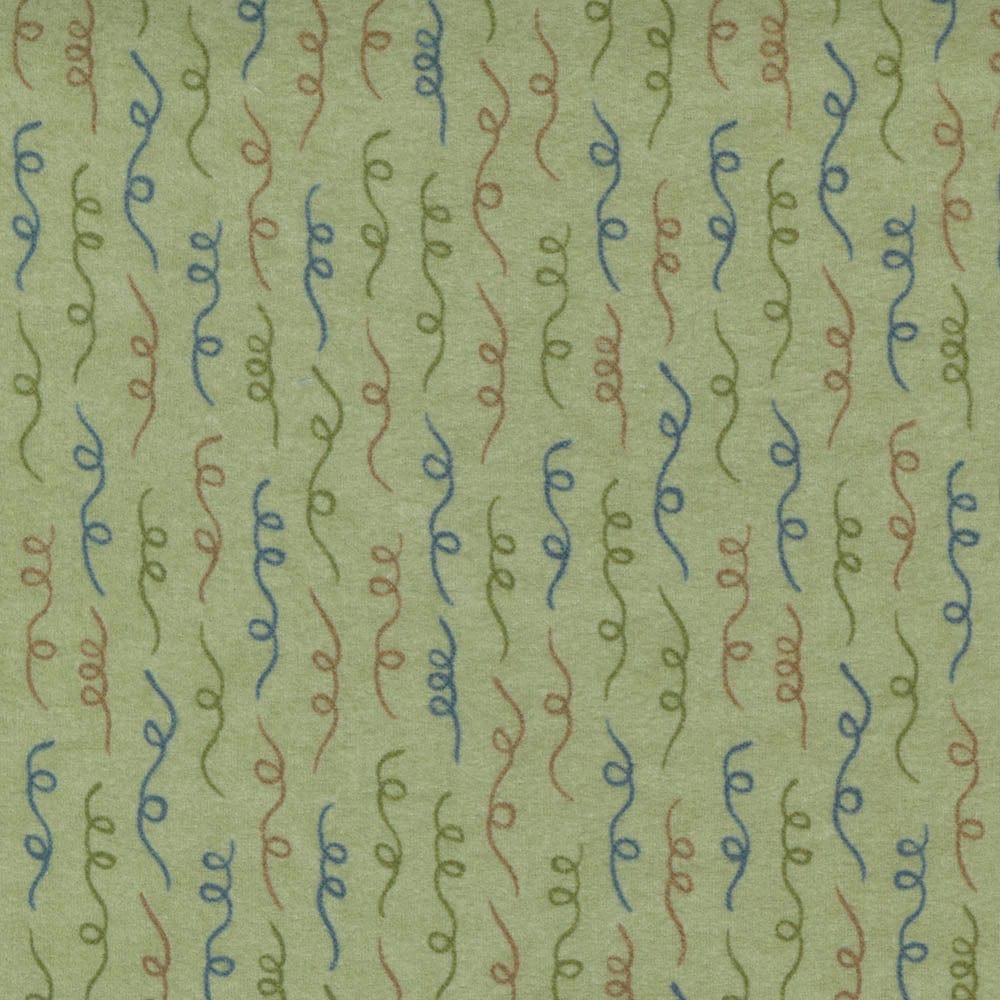 Moda Fabric Moda Fall Fantasy Flannels Curly Qs Fern Fabric 6845 12F  - The Sewing Studio