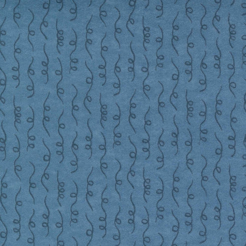 Moda Fabric Moda Fall Fantasy Flannels Curly Qs River Fabric 6845 26F  - The Sewing Studio