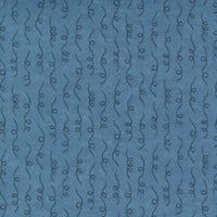 Moda Fabric Moda Fall Fantasy Flannels Curly Qs River Fabric 6845 26F  - The Sewing Studio