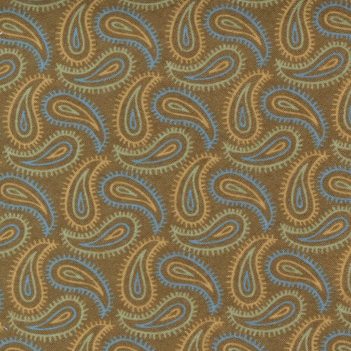 Moda Fabric Moda Fall Fantasy Flannels Paisley Swirl Branch Fabric 6841 24F  - The Sewing Studio