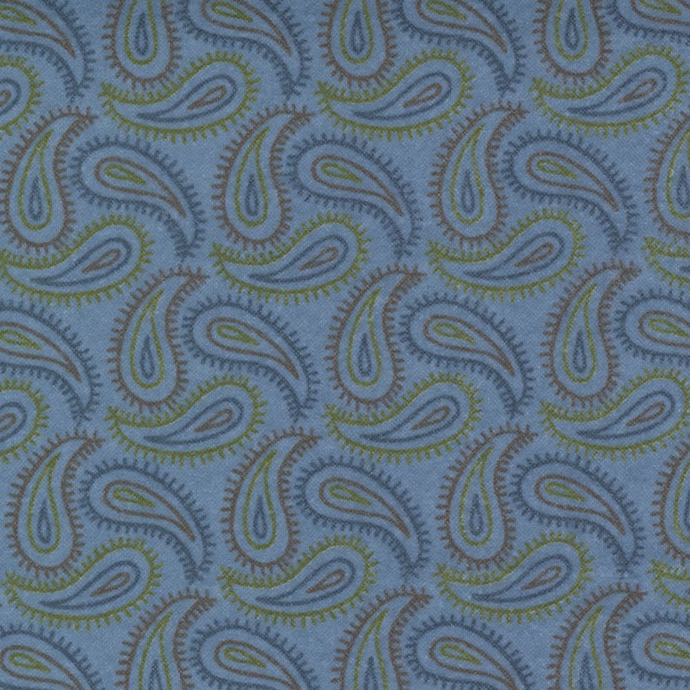 Moda Fabric Moda Fall Fantasy Flannels Paisley Swirl River Fabric 6841 26F  - The Sewing Studio