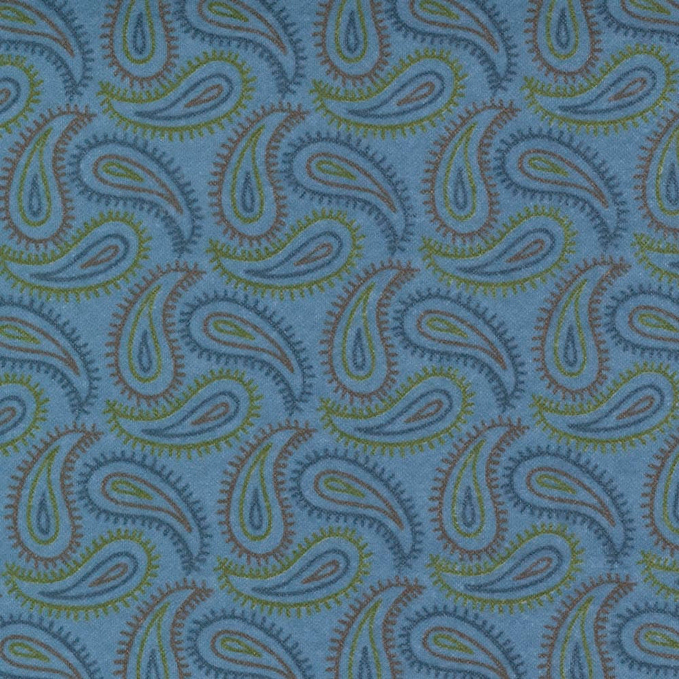 Moda Fabric Moda Fall Fantasy Flannels Paisley Swirl River Fabric 6841 26F  - The Sewing Studio