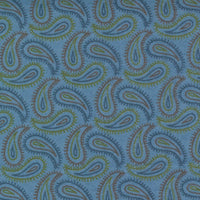 Moda Fabric Moda Fall Fantasy Flannels Paisley Swirl River Fabric 6841 26F  - The Sewing Studio