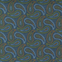 Moda Fabric Moda Fall Fantasy Flannels Paisley Swirl Storm Fabric 6841 27F  - The Sewing Studio