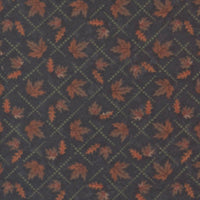 Moda Fabric Moda Fall Melody Flannel Fabric Diamond Leaves Black 6903-18F  - The Sewing Studio