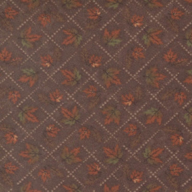 Moda Fabric Moda Fall Melody Flannel Fabric Diamond Leaves Brown 6903-14F  - The Sewing Studio for sale UK - The Sewing Studio