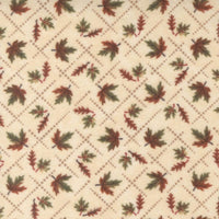 Moda Fabric Moda Fall Melody Flannel Fabric Diamond Leaves Cream 6903-11F  - The Sewing Studio